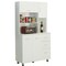White Kitchen Pantry Storage Cabinet With Doors Shelves Modern Design Countertop